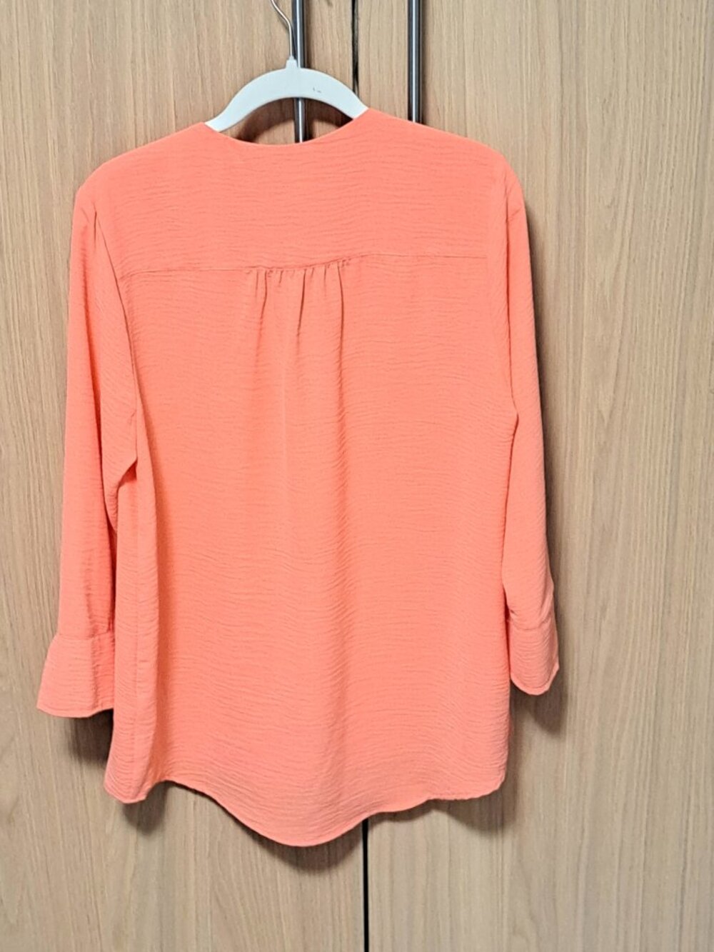 Zac & Rachel Orange Textured Blouse - Picture 2 of 6